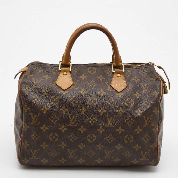 Pre Owned Louis Vuitton Monogram Canvas Speedy 30 Bag
