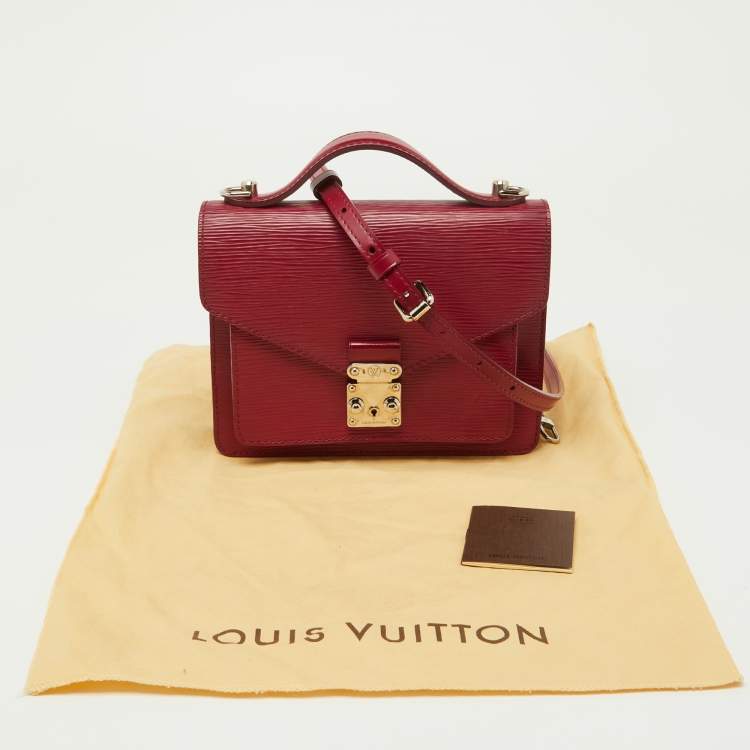 Pre Owned Louis Vuitton Fuchsia Epi Leather Monceau BB Bag