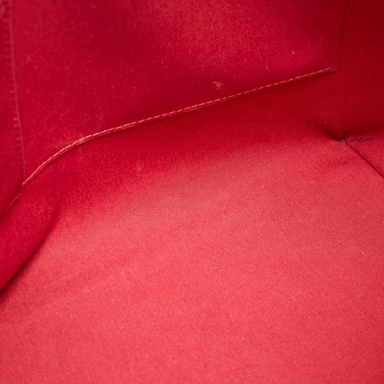 Pre Owned Louis Vuitton Pomme D’amour Monogram Vernis Bellevue GM Bag