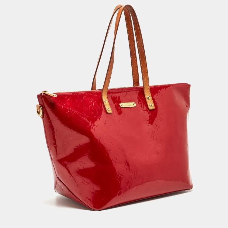 Pre Owned Louis Vuitton Pomme D’amour Monogram Vernis Bellevue GM Bag