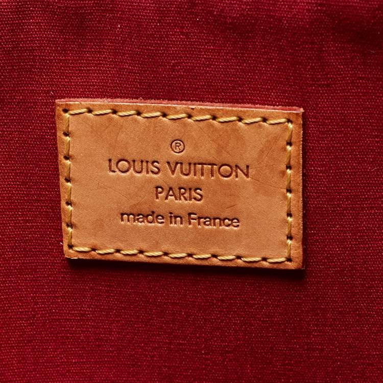 Pre Owned Louis Vuitton Pomme D’amour Monogram Vernis Bellevue GM Bag