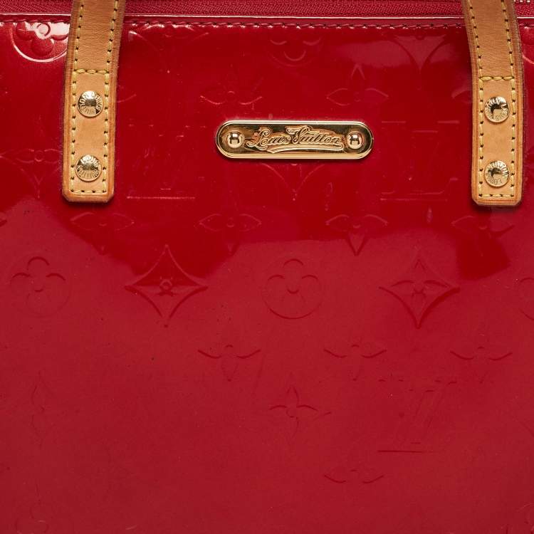 Pre Owned Louis Vuitton Pomme D’amour Monogram Vernis Bellevue GM Bag