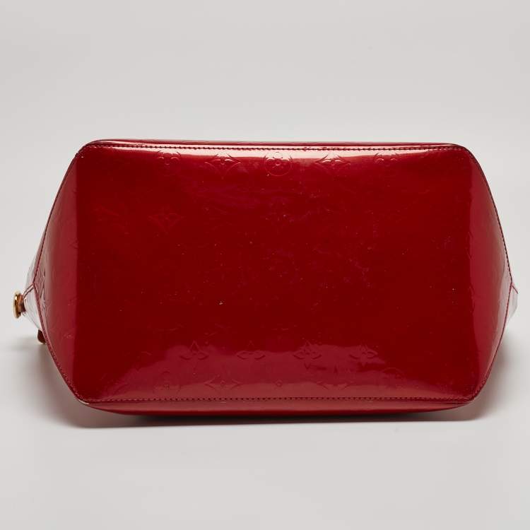 Pre Owned Louis Vuitton Pomme D’amour Monogram Vernis Bellevue GM Bag