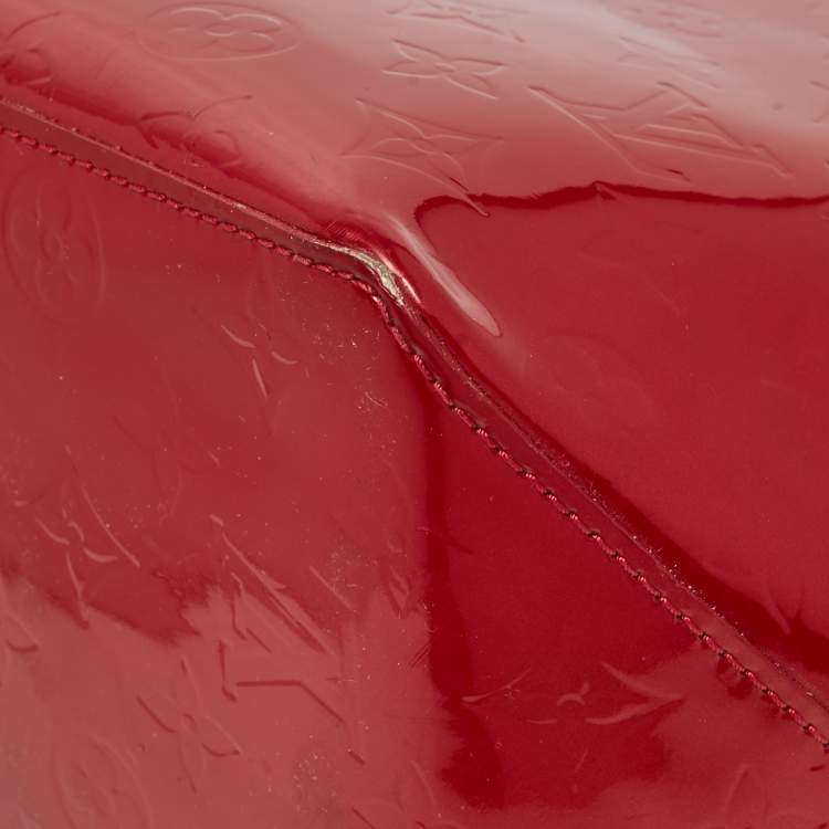Pre Owned Louis Vuitton Pomme D’amour Monogram Vernis Bellevue GM Bag