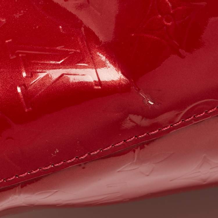 Pre Owned Louis Vuitton Pomme D’amour Monogram Vernis Bellevue GM Bag