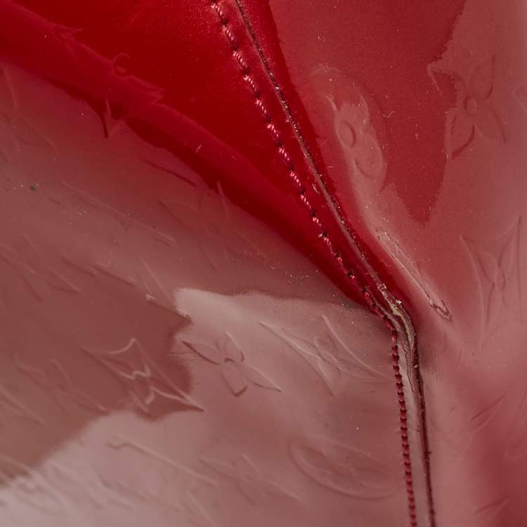 Pre Owned Louis Vuitton Pomme D’amour Monogram Vernis Bellevue GM Bag