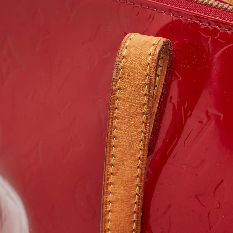 Pre Owned Louis Vuitton Pomme D’amour Monogram Vernis Bellevue GM Bag
