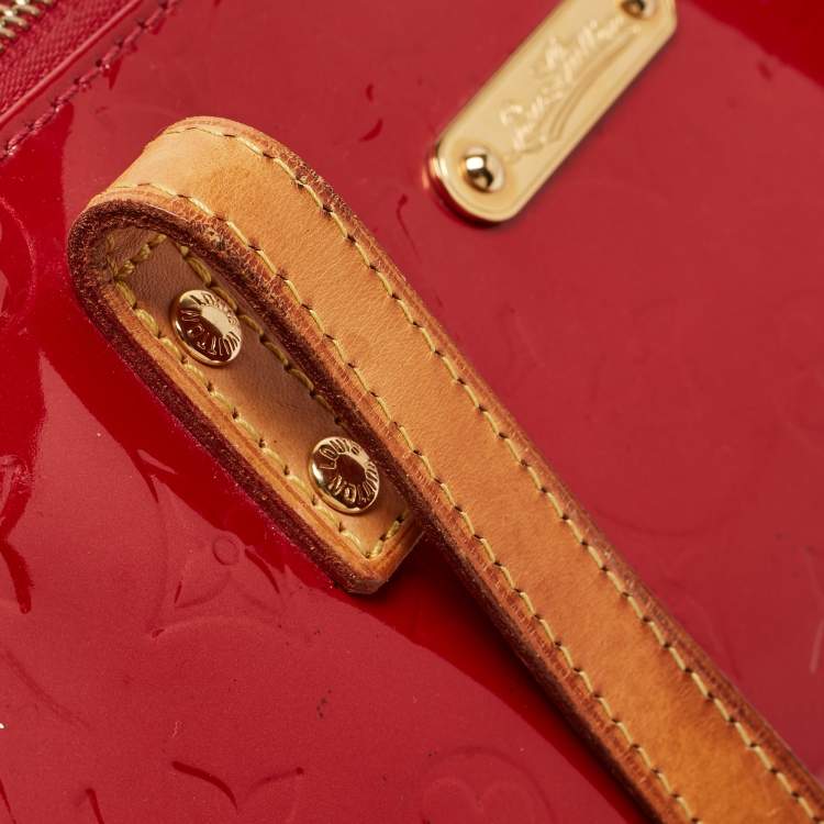 Pre Owned Louis Vuitton Pomme D’amour Monogram Vernis Bellevue GM Bag