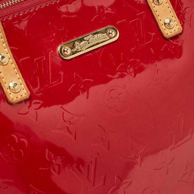 Pre Owned Louis Vuitton Pomme D’amour Monogram Vernis Bellevue GM Bag