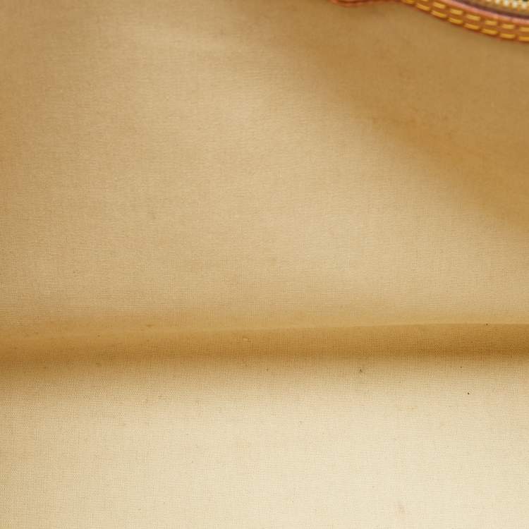 Pre Owned Louis Vuitton Blanc Corail Monogram Vernis Brea GM Bag