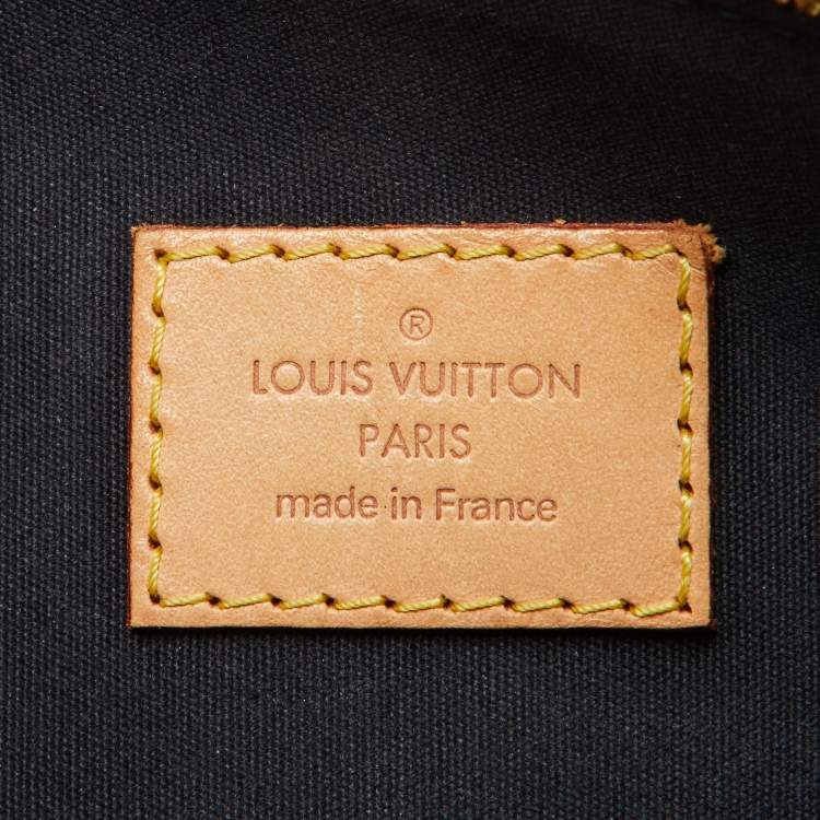 Pre Owned Louis Vuitton Bleu Infini Monogram Vernis Alma GM Bag