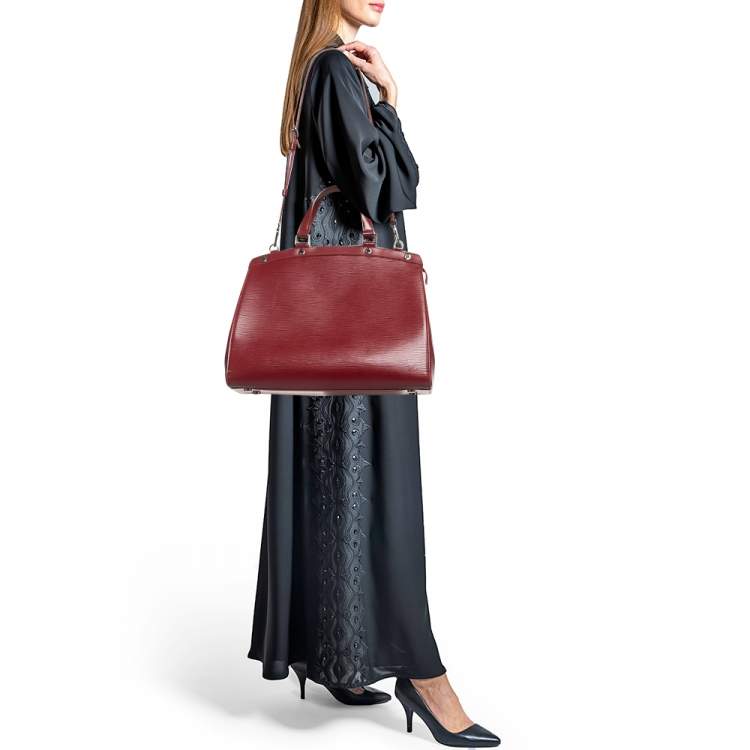 Pre Owned Louis Vuitton Rubis Epi Leather Brea GM Bag