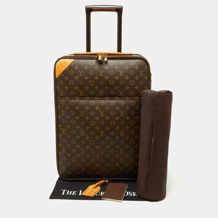 Pre Owned Louis Vuitton Monogram Canvas Business Pegase Legere 55 Luggage