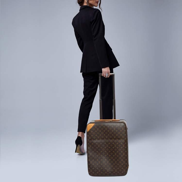 Pre Owned Louis Vuitton Monogram Canvas Business Pegase Legere 55 Luggage