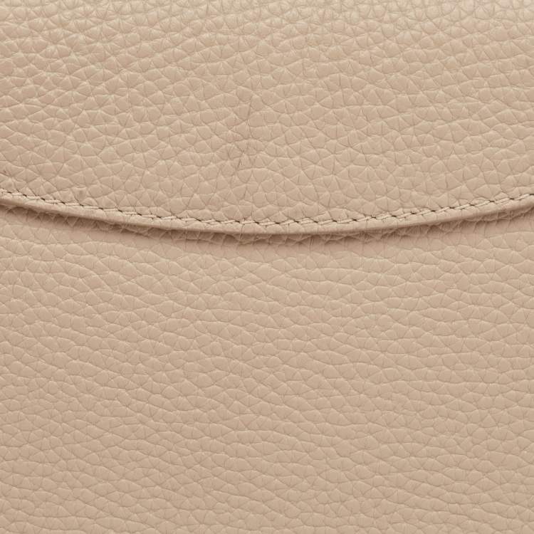 Pre Owned Louis Vuitton Galet/Creme Monogram Flower Taurillon Leather Capucines BB Bag