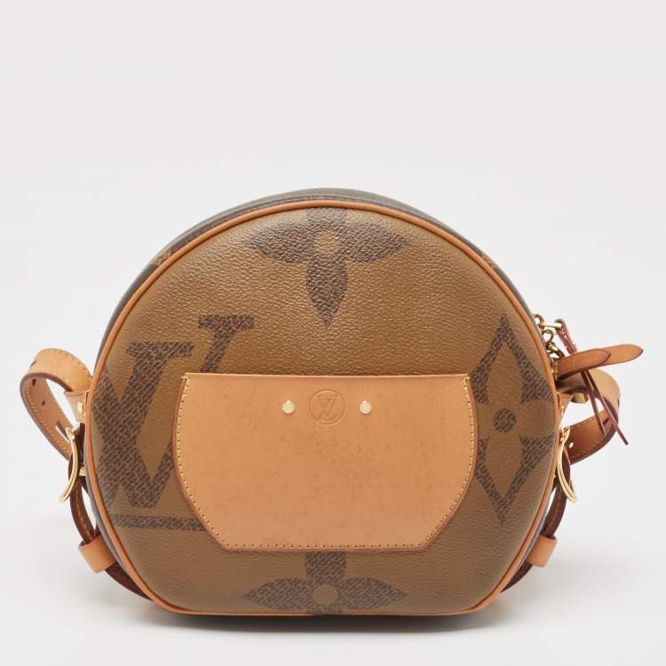 Pre Owned Louis Vuitton Monogram Giant Reverse Canvas Boite Chapeau Souple MM Bag