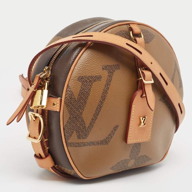 Pre Owned Louis Vuitton Monogram Giant Reverse Canvas Boite Chapeau Souple MM Bag