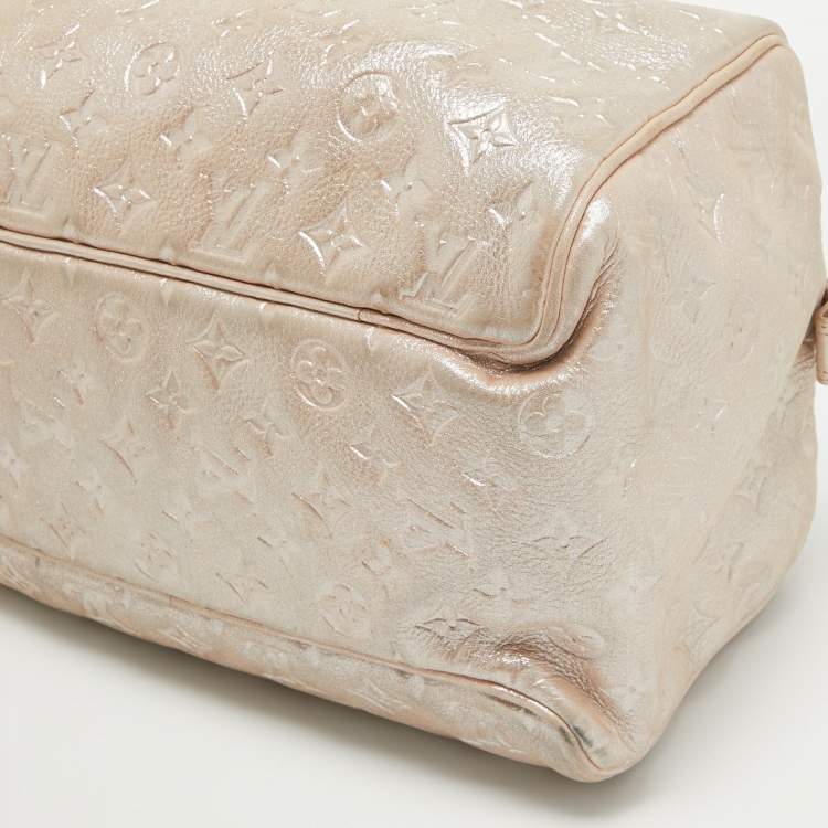 مملوكة مسبقًا Louis Vuitton Peach Monogram Shimmer Leather Limited Edition Comete Bag