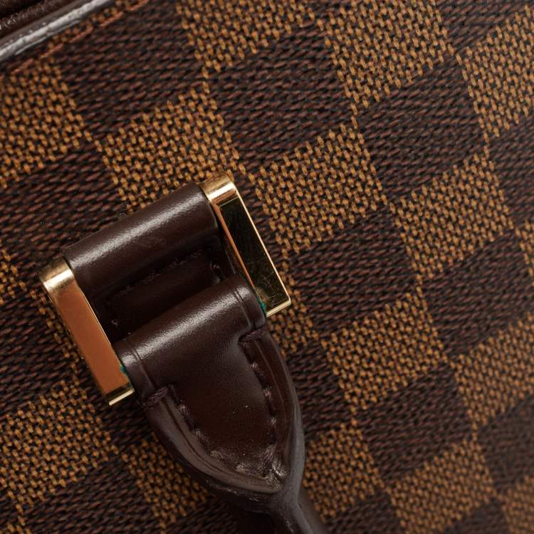 Pre Owned Louis Vuitton Damier Ebene Canvas and Leather Triana Bag