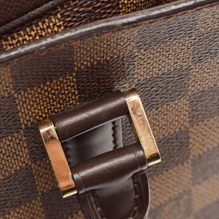 Pre Owned Louis Vuitton Damier Ebene Canvas and Leather Triana Bag