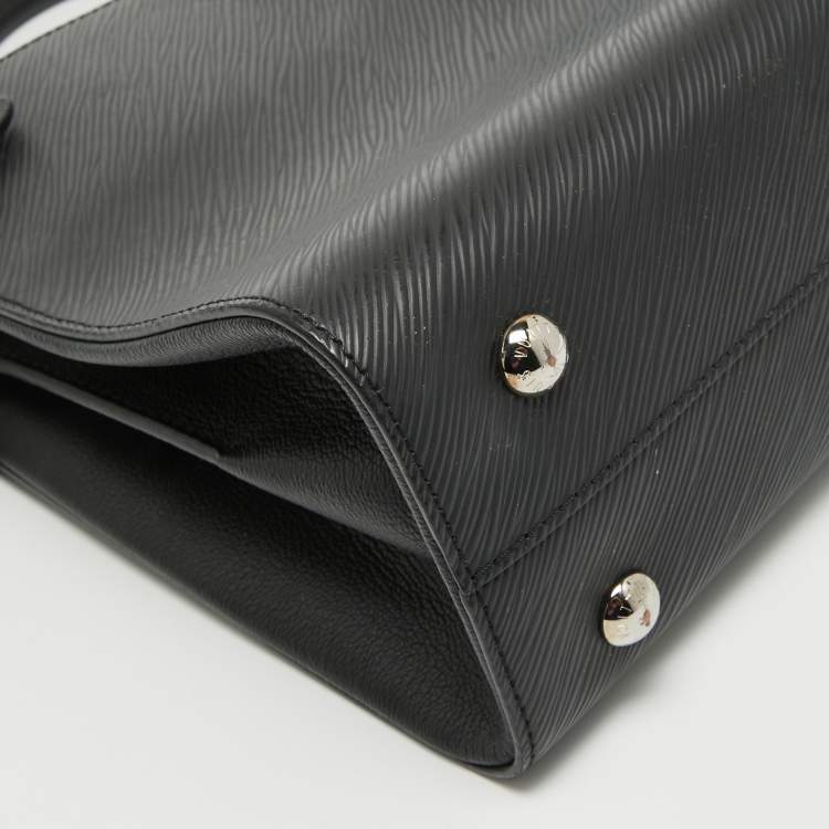 Pre Owned Louis Vuitton Black Epi Leather Twist Tote Bag