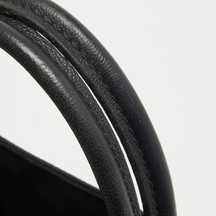 Pre Owned Louis Vuitton Black Epi Leather Twist Tote Bag