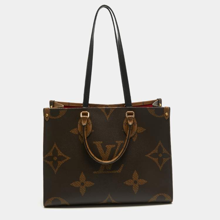 louis vuitton onthego mm monogram monogram reverse monogram giant