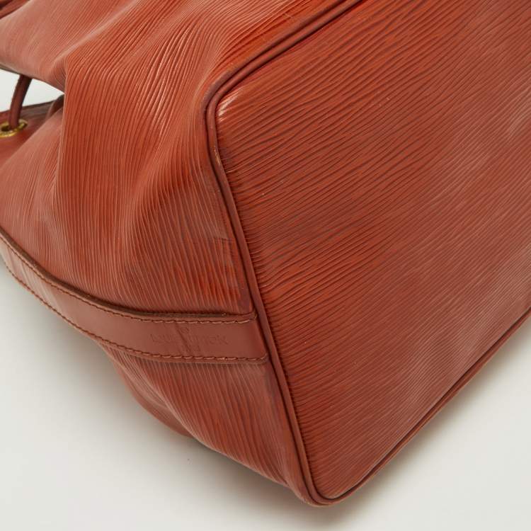 Pre Owned Louis Vuitton Kenyan Fawn Epi Leather Vintage Noé Bag
