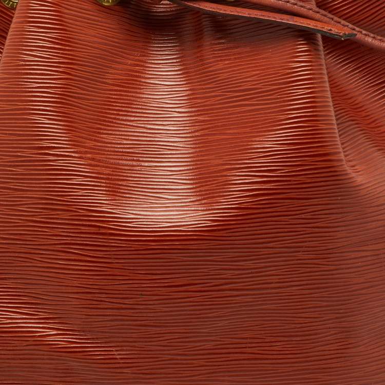 Pre Owned Louis Vuitton Kenyan Fawn Epi Leather Vintage Noé Bag