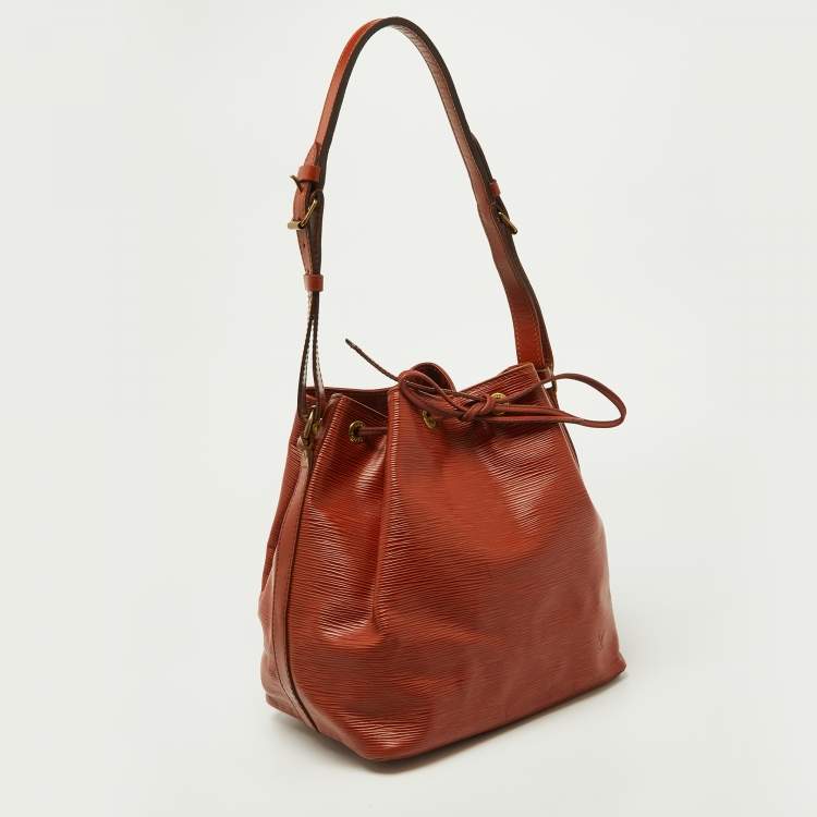 Pre Owned Louis Vuitton Kenyan Fawn Epi Leather Vintage Noé Bag