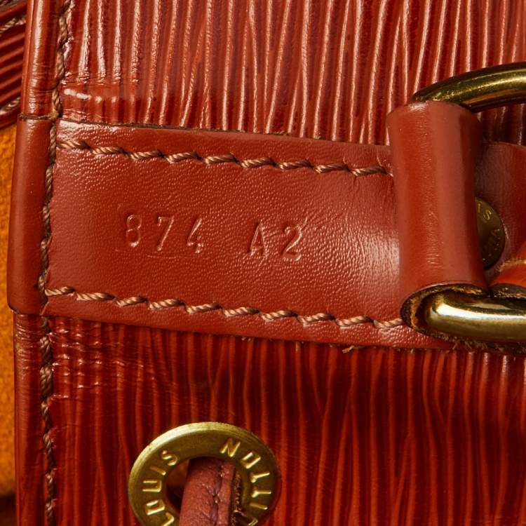 Pre Owned Louis Vuitton Kenyan Fawn Epi Leather Vintage Noé Bag