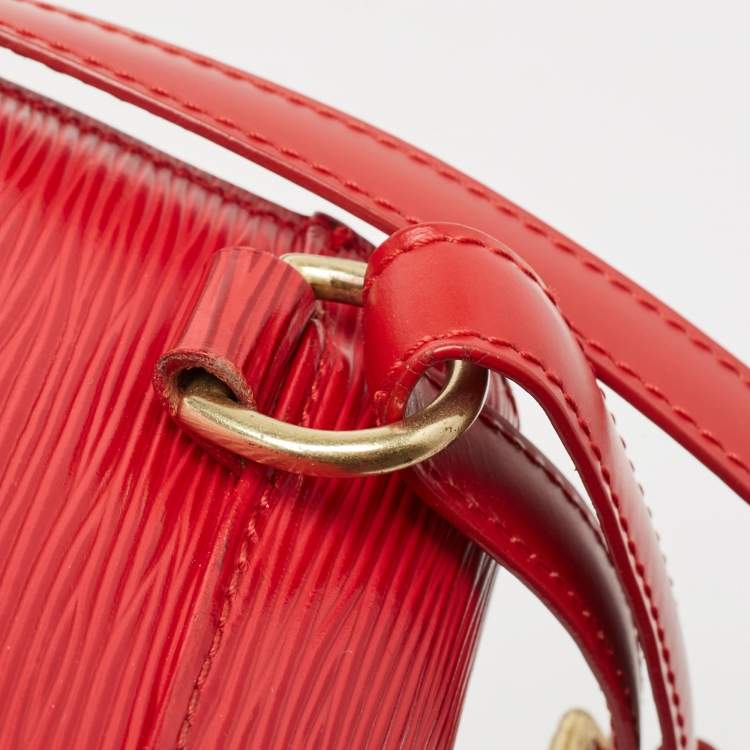 Pre Owned Louis Vuitton Red Epi Leather Mabillon Backpack