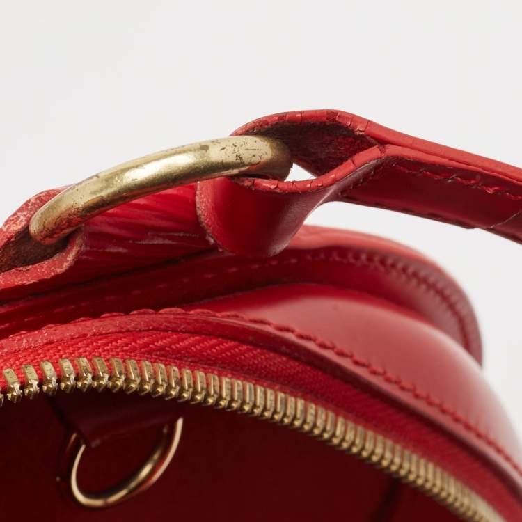 Pre Owned Louis Vuitton Red Epi Leather Mabillon Backpack