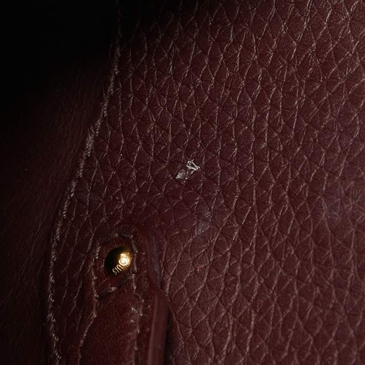 Pre Owned Louis Vuitton Deep Purple/Beige Leather and Python Capucines BB Bag