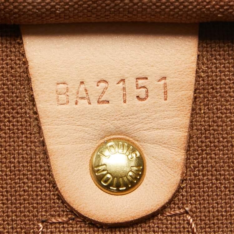 Pre Owned Louis Vuitton Monogram Canvas Speedy 35 Bag