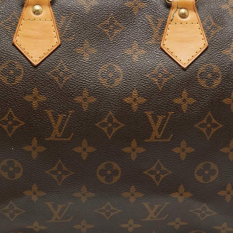 Pre Owned Louis Vuitton Monogram Canvas Speedy 35 Bag