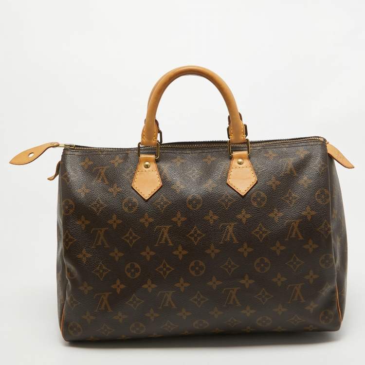 Pre Owned Louis Vuitton Monogram Canvas Speedy 35 Bag