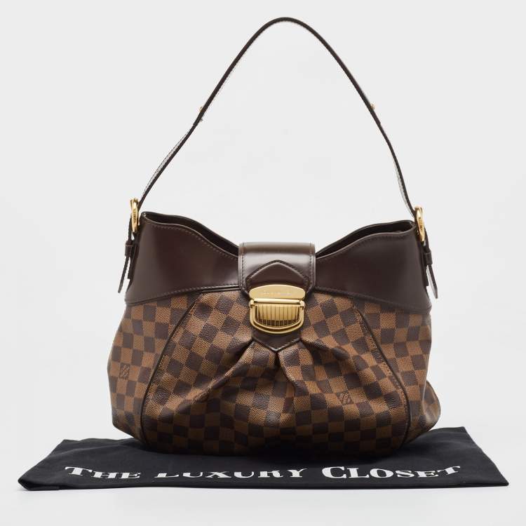 Pre Owned Louis Vuitton Damier Ebene Canvas Sistina PM Bag