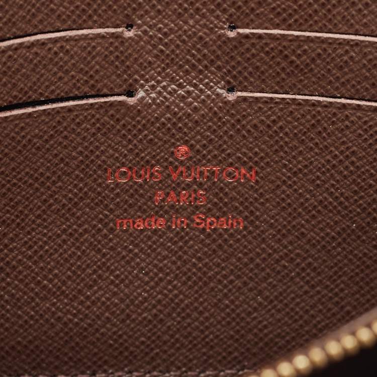 Pre Owned Louis Vuitton Damier Ebene Canvas Sistina Wallet