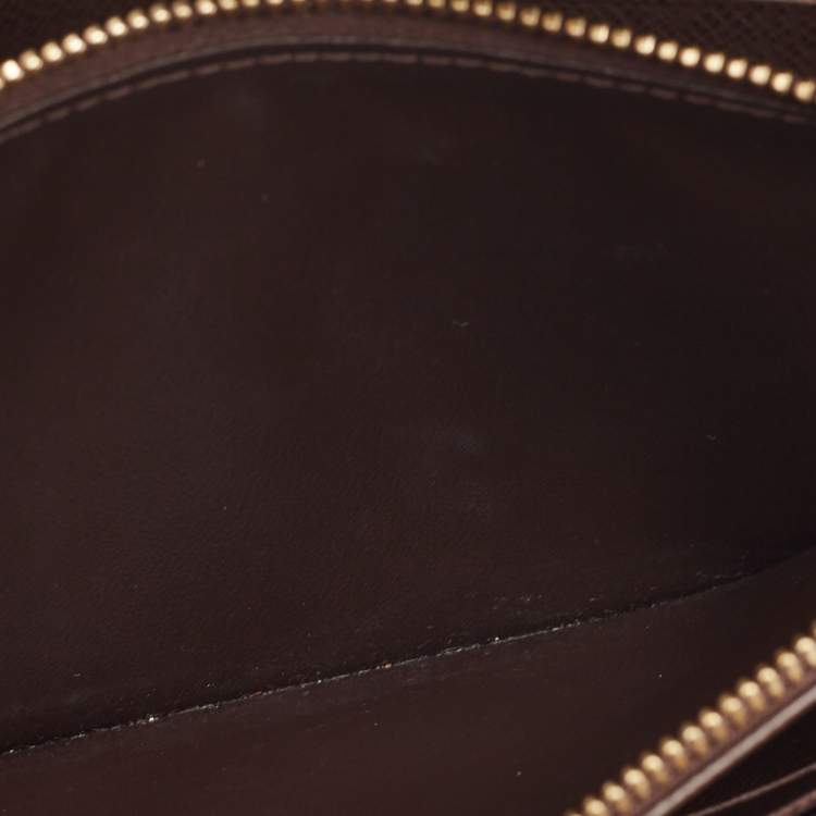 Pre Owned Louis Vuitton Damier Ebene Canvas Sistina Wallet