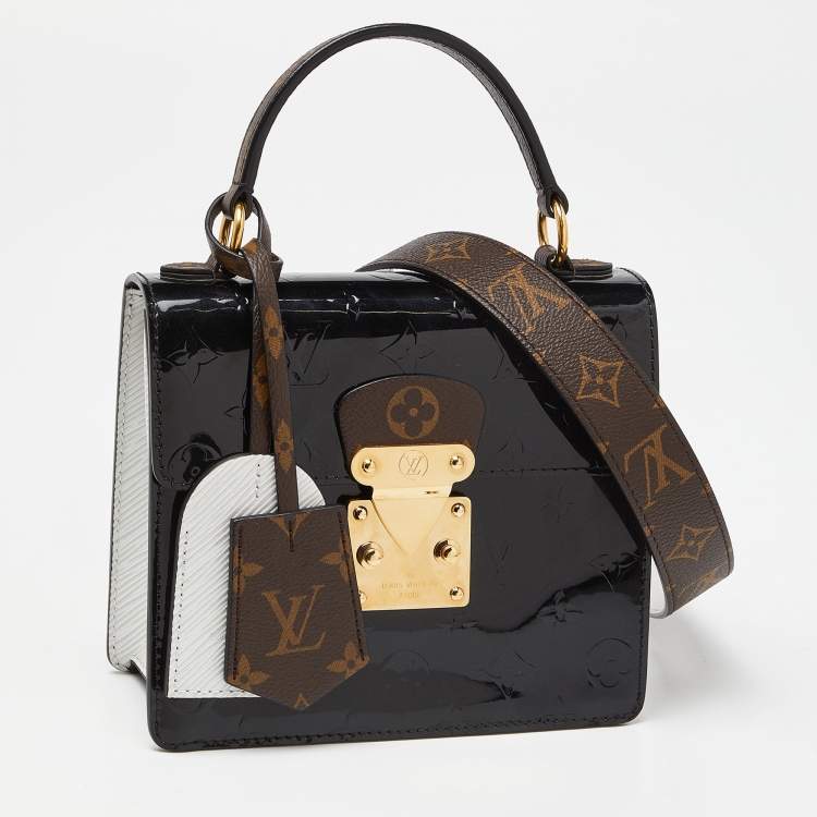 Pre Owned Louis Vuitton Black Monogram Vernis Spring Street Bag