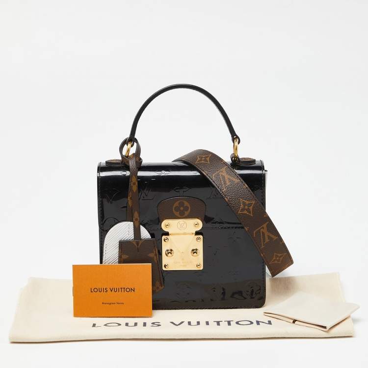 Pre Owned Louis Vuitton Black Monogram Vernis Spring Street Bag