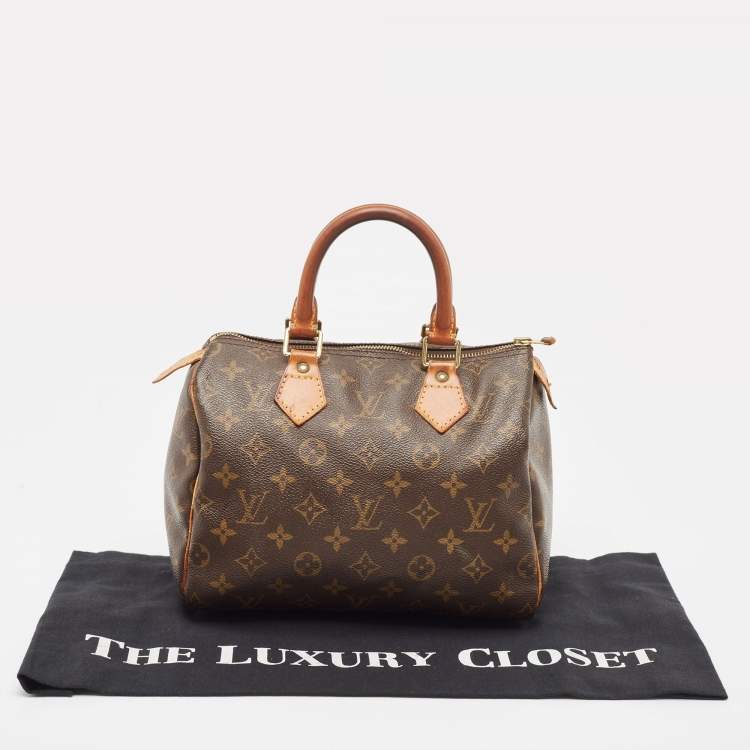 Pre Owned Louis Vuitton Monogram Canvas Speedy 25 Bag