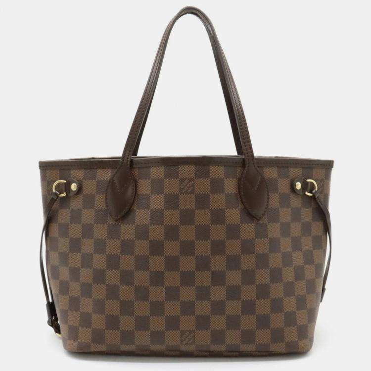 used louis vuitton neverfull mm damier