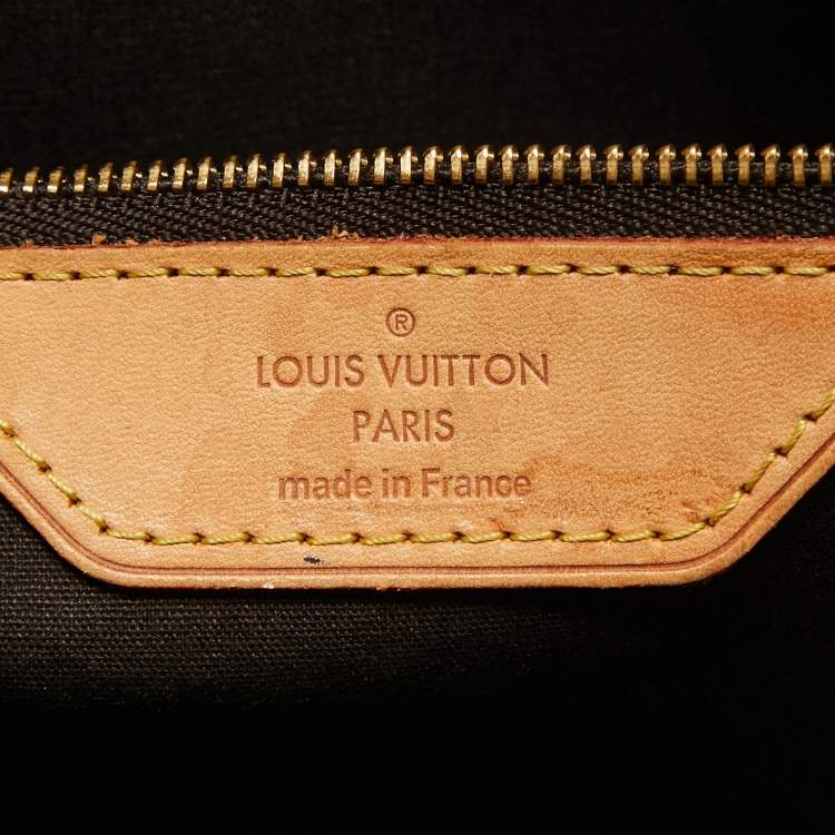Pre Owned Louis Vuitton Vert Bronze Monogram Vernis Brea MM Bag
