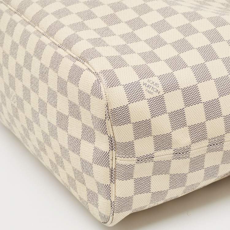 Pre Owned Louis Vuitton Damier Azur Canvas Neverfull MM Bag