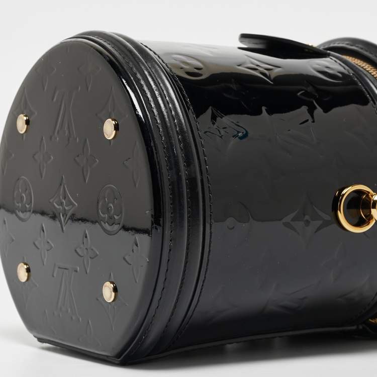 Pre Owned Louis Vuitton Black Monogram Vernis Cannes Bag