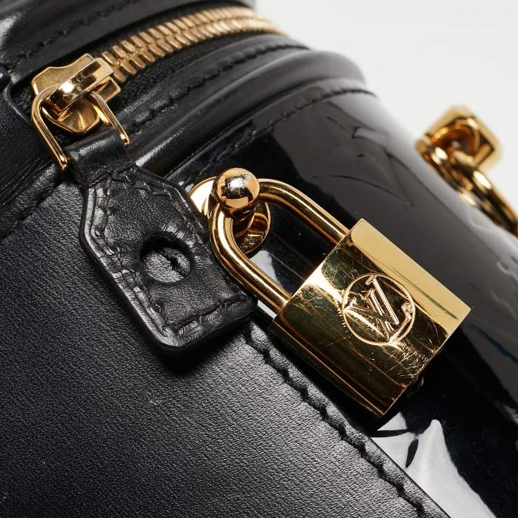 Pre Owned Louis Vuitton Black Monogram Vernis Cannes Bag