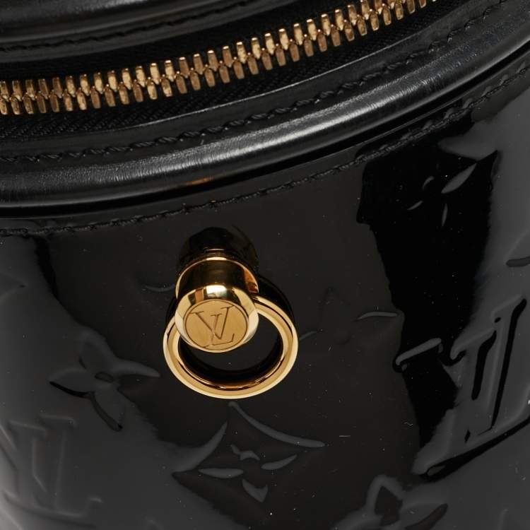 Pre Owned Louis Vuitton Black Monogram Vernis Cannes Bag