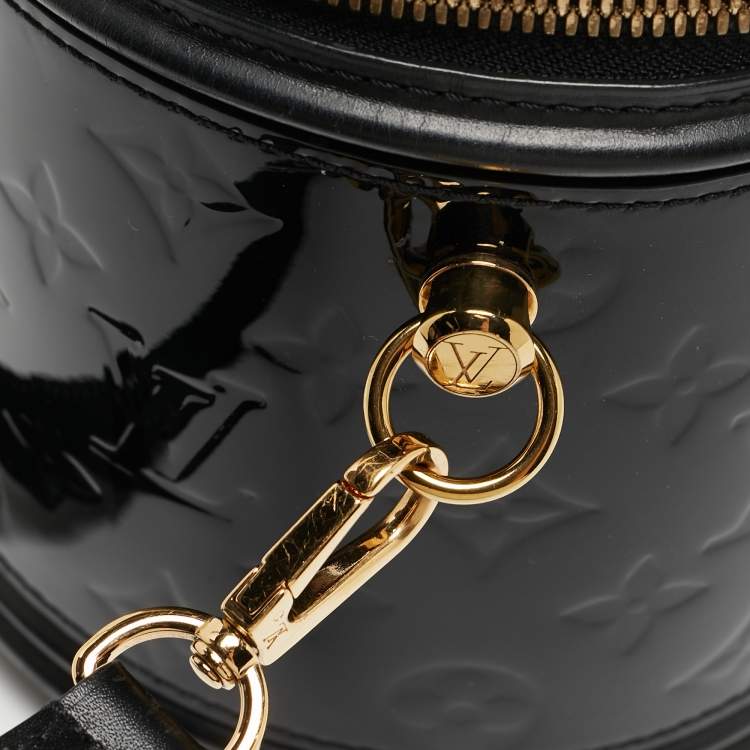 Pre Owned Louis Vuitton Black Monogram Vernis Cannes Bag
